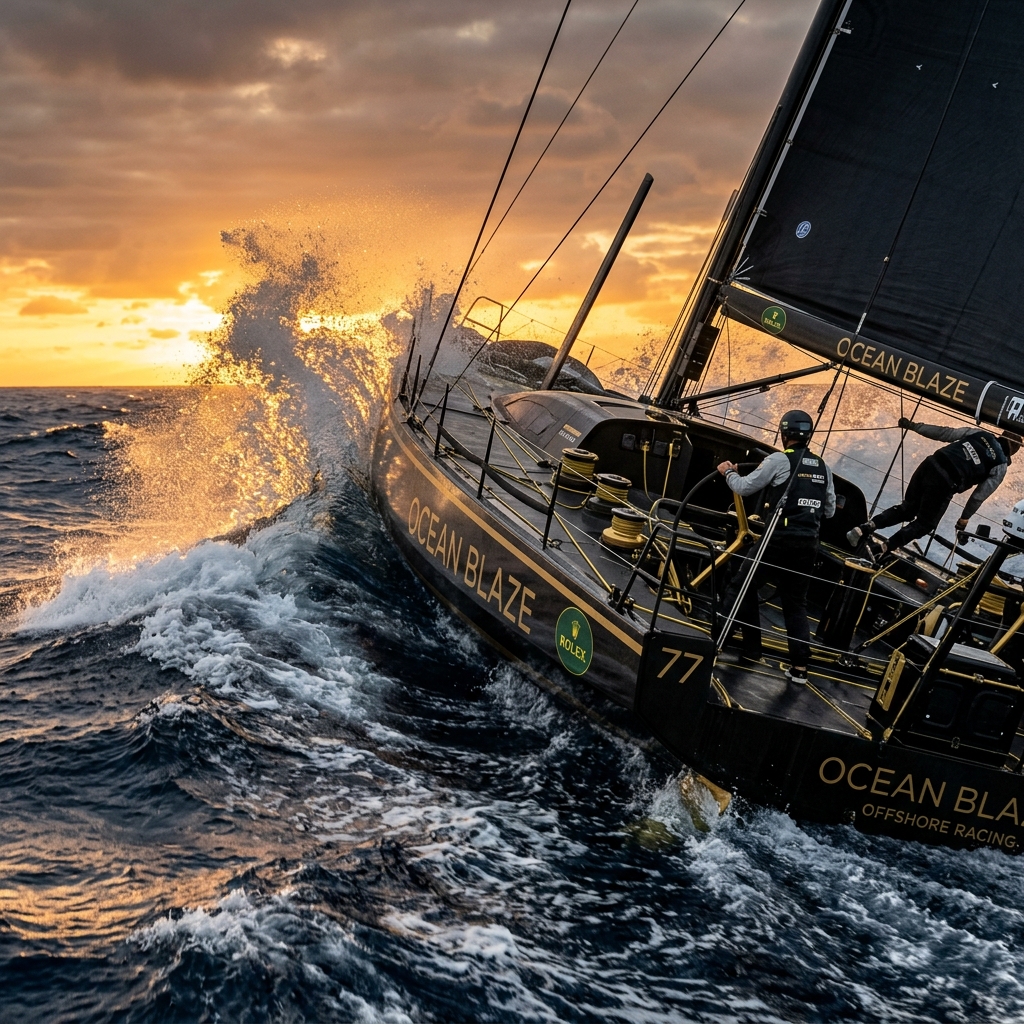 Yacht Racing Action